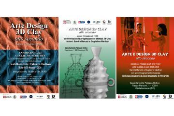 Design Arte della Ceramica 
Castellamonte Palazzo Botton
dal 18 Aprile al 30 Maggio 2026
Inaugurazione 18 Aprile ore 16:00
