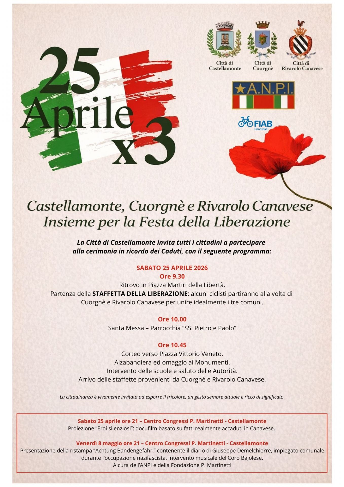 Sabato 25 Aprile 2026